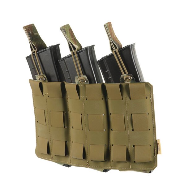 Elastic Triple AR/AK Mag Pouches Elite Laser Cut