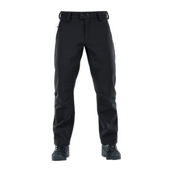 Soft shell tactical pants front view showing durable windproof fabric