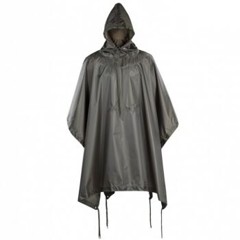 Outdoor rain poncho 210x145 cm in carrying pouch for camping and hiking