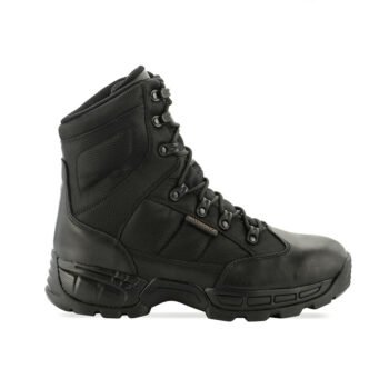 Side view of insulated winter tactical boots