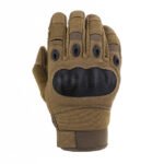 Hard knuckle gloves tactical gloves outdoor hunting airsoft battle tactical shooting gloves tan1