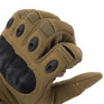 Hard knuckle gloves tactical gloves outdoor hunting airsoft battle tactical shooting gloves tan1