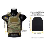 Tactical plate carrier combat vest airsoft plate carrier airsoft vest emersongear fro style (8)