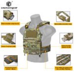 Tactical plate carrier combat vest airsoft plate carrier airsoft vest emersongear fro style (8)