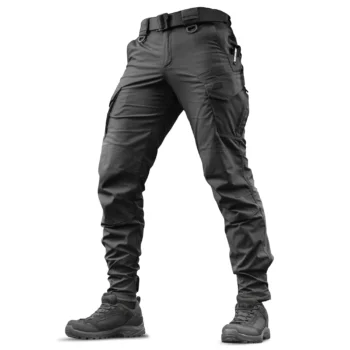 Everyday tactical pants M-TAC Aggressor Gen II Flex in black with reinforced pockets