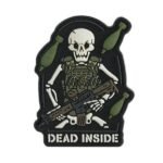 Dead Inside PVC patch 3D molded general view