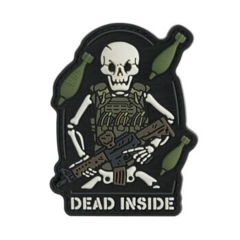 Dead Inside PVC patch 3D molded general view