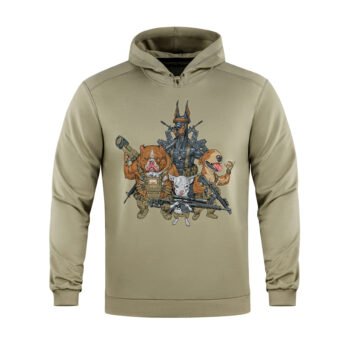 Graphic military hoodie rex team front design