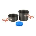 Individual camping pot anodized aluminum general view