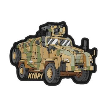 Kirpi armored vehicle PVC patch 3D molded general view