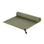 Microfiber towel for outdoors in army green, quick-dry lightweight towel for sport and travel