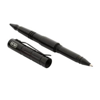 Tactical Pen TP-01 aluminum pen with glass breaker and cap removed