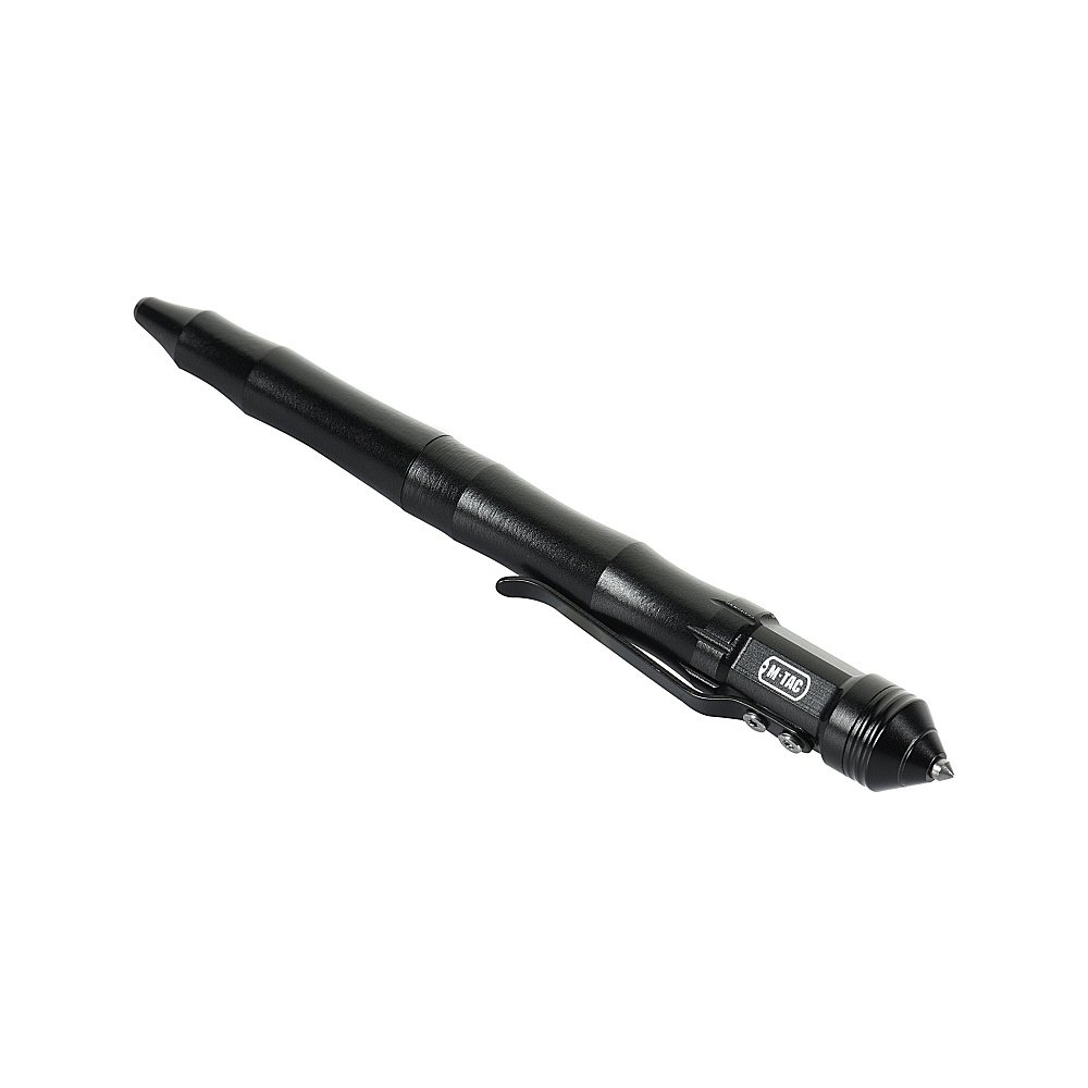 type-5-tactical-pen-black-side Type 5 Tactical Pen black side view with carry clip
